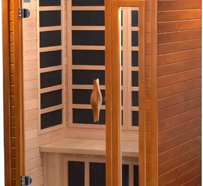 Dynamic Barcelona 1 To 2 Person Hemlock Wood Low Emf Far Infrared Sauna